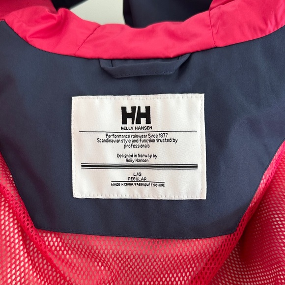 Helly Hansen Dark Blue and Bright Pink jacket L - Picture 10 of 11